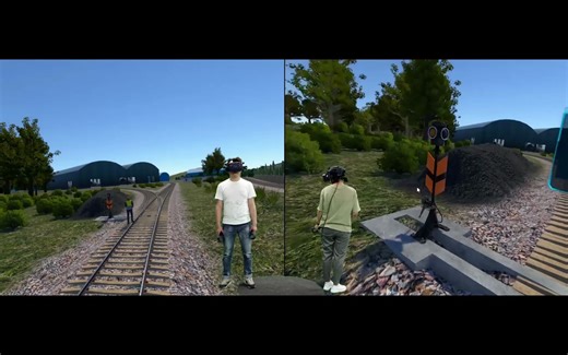 VR铁路调车实训，双人联机，语音识别功能展示，虚拟现实VR职教培训，软件定制开发