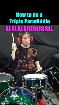 How to do a Triple Paradiddle rudiments ルーディメンツのトリプルパラディドルのやり方 #drums #drumlessons #rudiments