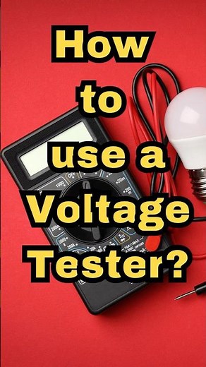 How to use a voltage tester? #jbtechnicians #voltagetester