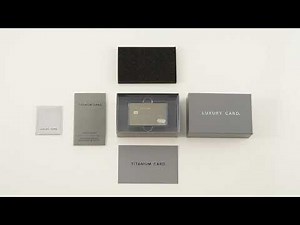 Unboxing the Luxury Card MasterCard Titanium Card