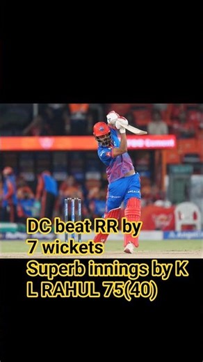 #KL RAHUL 75 (40 ) # DC vs RR#