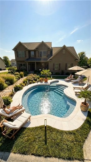 Front Lawn to Apple Logo Swimming Pool 🍏 | Insane Pool Transformation