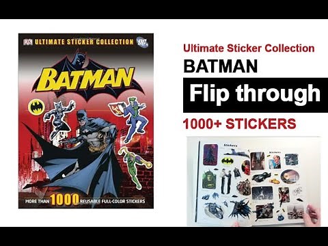 Batman Sticker Book Flip Through Ultimate Sticker Collection