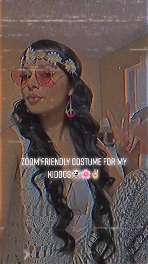 DIY Hippie Halloween Zoom Costume for Kids