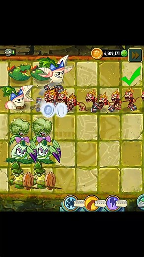 PvZ2 - 5 Powerful Plants vs 40 Animal Zombies #shorts #pvz #pvz2