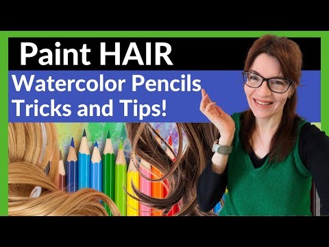 Watercolor Pencils Hair Tutorial (Realistic and Easy!)