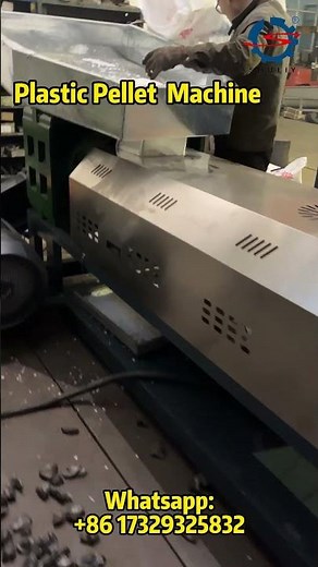 Plastic pellet machine: The process of extruding and melting plastic! #plasticrecycling