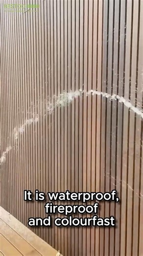 Build a nice looking Wall with Wood Composite Wall panels WPC CLADDING