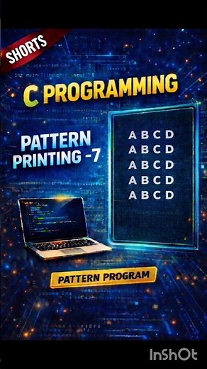 Alphabet Rectangle Printing|Pattern Printing-7| #shorts #coding #codingshorts #programming #viral