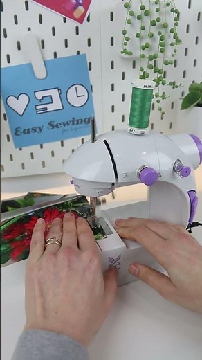 Sew a Photo Banner with a Mini Sewing Machine #minisewingmachine #photobanner
