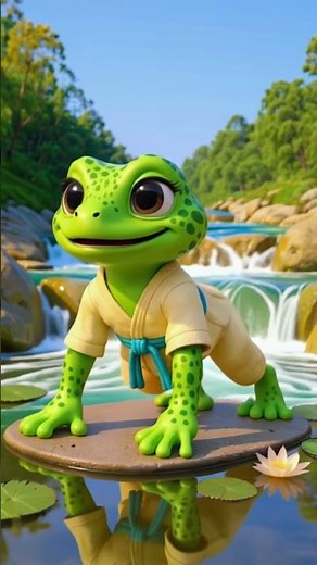 Frog Pose Fun with Vama the Frog