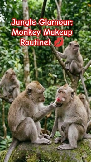 Jungle Glamour: Monkey Makeup Routine! 💋