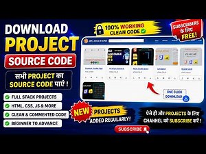 Download 100+ Project Source Codes FREE | MERN, React, Node.js, HTML CSS JS Projects