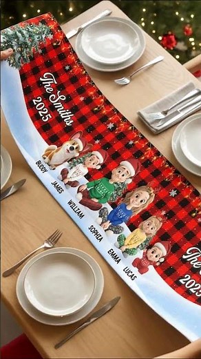 Custom Table Runner - Gift For Family, Pet Lovers - Together We Shine This Christmas TBR-HA0504-V1.3