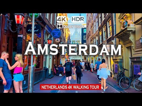 Amsterdam, Netherlands Walk | The Ultimate 4K Walking Tour in the colourful city of Europe