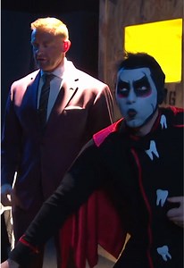 nah bc who is under that sheet lmao 👀😂 #WWE #Danhausen #NickAldis | wwe smackdown