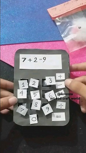 How To Make Calculator At Home😍 #shorts #trending #craft #easy #calculator #how #diy #4k #video