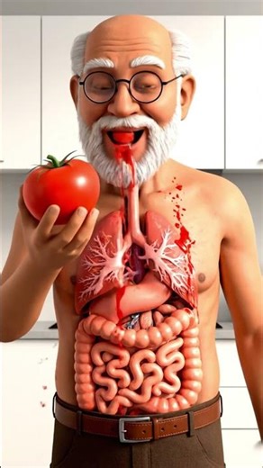How Tomatoes Break Down in Your Stomach | 3D Digestive Animation