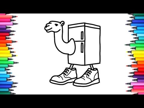 Frigo Camello Coloring for Kids | Funny Camel Cartoon Art Activity | Easy Step by Step 🎨🧒