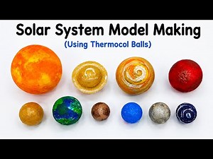 Solar System Planets Making Videos Using Thermocol Balls 🌍🪐 | Easy DIY School Project