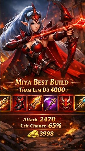 Miya Best Build 2026 🔥 Tersakit + 1v5 Savage#Miya #MiyaBuild #MLBB #BuildTersakit #SavageGameplay 🔥