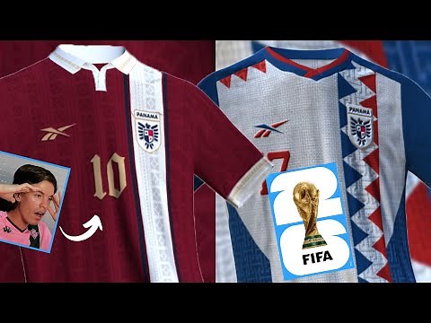 These are Panama's 2026 World Cup jerseys, made by Reebok!