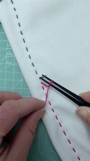 short thread? No problem! Fix it like a pro! #mend #sewingtutorial #mending #sewing