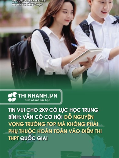 TIN VUI CHO 2K9 CÓ LỰC HỌC TRUNG BÌNH: VẪN CÓ CƠ HỘI ĐỖ NGUYỆN VỌNG TRƯỜNG TOP MÀ KHÔNG PHẢI PHỤ THUỘC HOÀN TOÀN VÀO ĐIỂM THI THPT QUỐC GIA! #xetnguyenvong #thithptqg #thihsa #hsa #cep #thaihoaentertainment