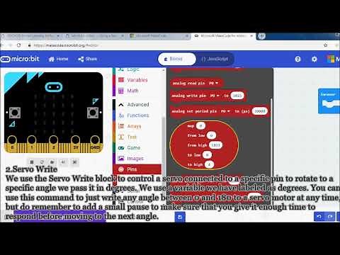 Micro bit lesson 6: Using a Servo Motor