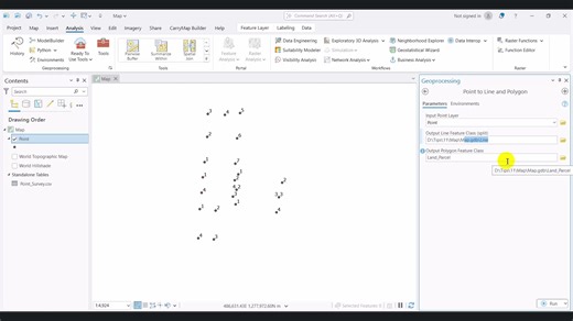 Tool សម្រួលការងារ សម្រាប់បង្កើត Line និង Polygon ដោយស្វ័យប្រវត្ត ក្នុងកម្មវិធី GIS Pro 🎓មើល VDO តាម Youtube 🎓🎓🎓https://youtu.be/FjJ7f0tuMd4 🎓មើលមេរៀន GIS ផ្សេងៗទៀត https://www.youtube.com/channel/UCh_6MSOObbfOTUIYoXIkrEg?sub_confirmation=1 ✅សិក្សាជំនាញ GIS លើកម្មវិធី ArcMap-ArcGIS Pro ✅វគ្គសិក្សាសម្រាប់ផ្នែកនិមួយៗមាន 🎓វគ្គកម្រិតមូលដ្ឋាន 🎓វគ្គផលិតប្លង់ដីឡូតិ៍ 🎓វគ្គផលិតផែនទី 🎓វគ្គបង្កើត និងគ្រប់គ្រង់ទិន្នន័យក្បាល់ដី 🎓វគ្គ Drone Data Processng ✅សិក្សាពីកម្រិតដំបូងរហូតដល់កម្រិតខ្ពស់លើកម្មវ