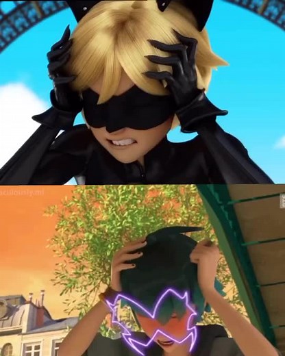 Cat Noir and Luka Akumatized Transformation | Miraculous Ladybug