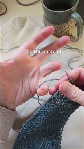 This one knitting switch made everything click #knitting #continentalknitting #knittinginstructions