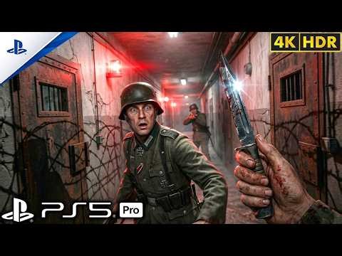 Stealth Ambush on a German Camp in Belgium | Realistic Ultra Graphics Gameplay 4K Call of Duty WW2