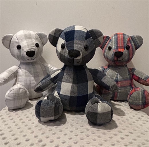 Custom Memory Bear Made From Clothing – Personalized Keepsake Bear – Memorial Gift – Handmade Heirloom - Etsy