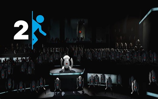 【Portal2】Cara Mia Addio - 传送门2结尾光圈科技机器人演奏插曲配字幕