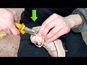 👉ANYONE CAN DO IT.🔥 How to replace a shoe latch. Repairing shoes at home