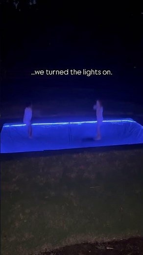Backyard fun doesn’t stop when the sun sets. LED lights = all-night trampoline vibes. 💡✨