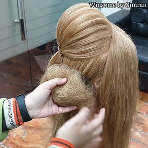 466K views · 8.8K reactions | Quick Side Bun || ADVANCE HAIRSTYLE TUTORIAL Watch more tutorial on my Youtube Channel - Winsome by Simran | WinsomebySimran | Facebook