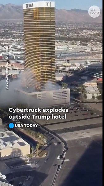 Police say one dead after Tesla Cybertruck explodes outside Trump Las Vegas hotel
