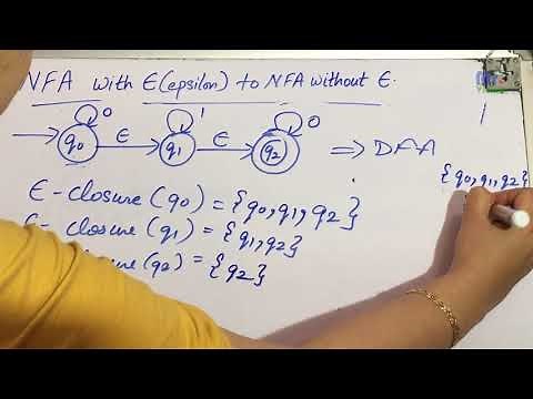 NFA to DFA Conversion- NFA with Epsilon to NFA without epsilon- Lecture