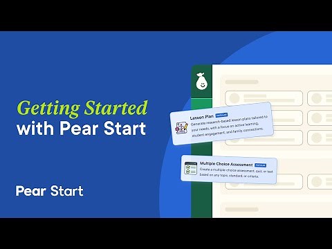 Getting Started with Pear Start