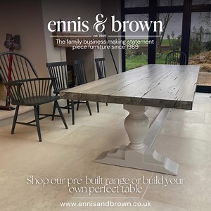 Transform your space with a table that truly reflects your style and personality. Shop from our pre-built range, or design your dream table today. | Ennis & Brown