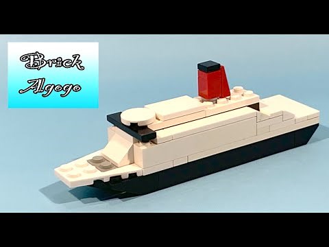 Lego Queen Elizabeth 2 ship - Lego Custom MOC