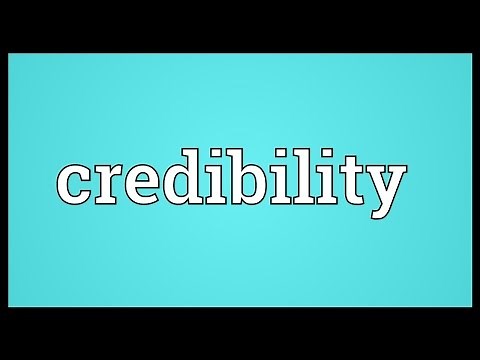 Credibility Meaning
