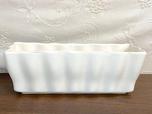 Vintage Hull Pottery Large Rectangular Satin White Indoor Planter F47 Fluted Garden Dish - Etsy