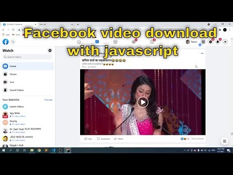 How to download facebook video using javascript | fb video downloader | node js