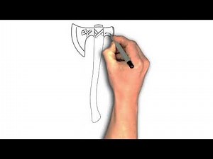 Easy to draw Leviathan Axe: Step-by-Step God of War Weapon