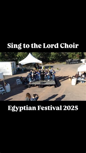 Voices rising, faith shining ✨ ‘Sing to the Lord’ Choir | Egyptian Festival 2025 🇪🇬 #coptic #singtothelord #egyptianfestival #dronereel #faithandcommunity #worshiptogether #churchlife #familyfun #piscataway #egyptiancuisine #weekend #culturalcelebration | Saint Moses & Anba Abraam Coptic Orthodox Church