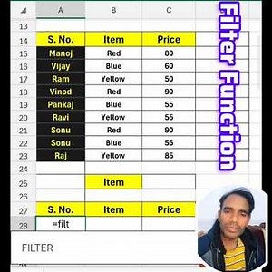 How to Use Filter Function in MS Excel #excel #mstechtricks #education #filter