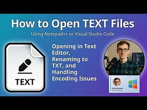 How to Open TEXT Files (Various Developers Text)